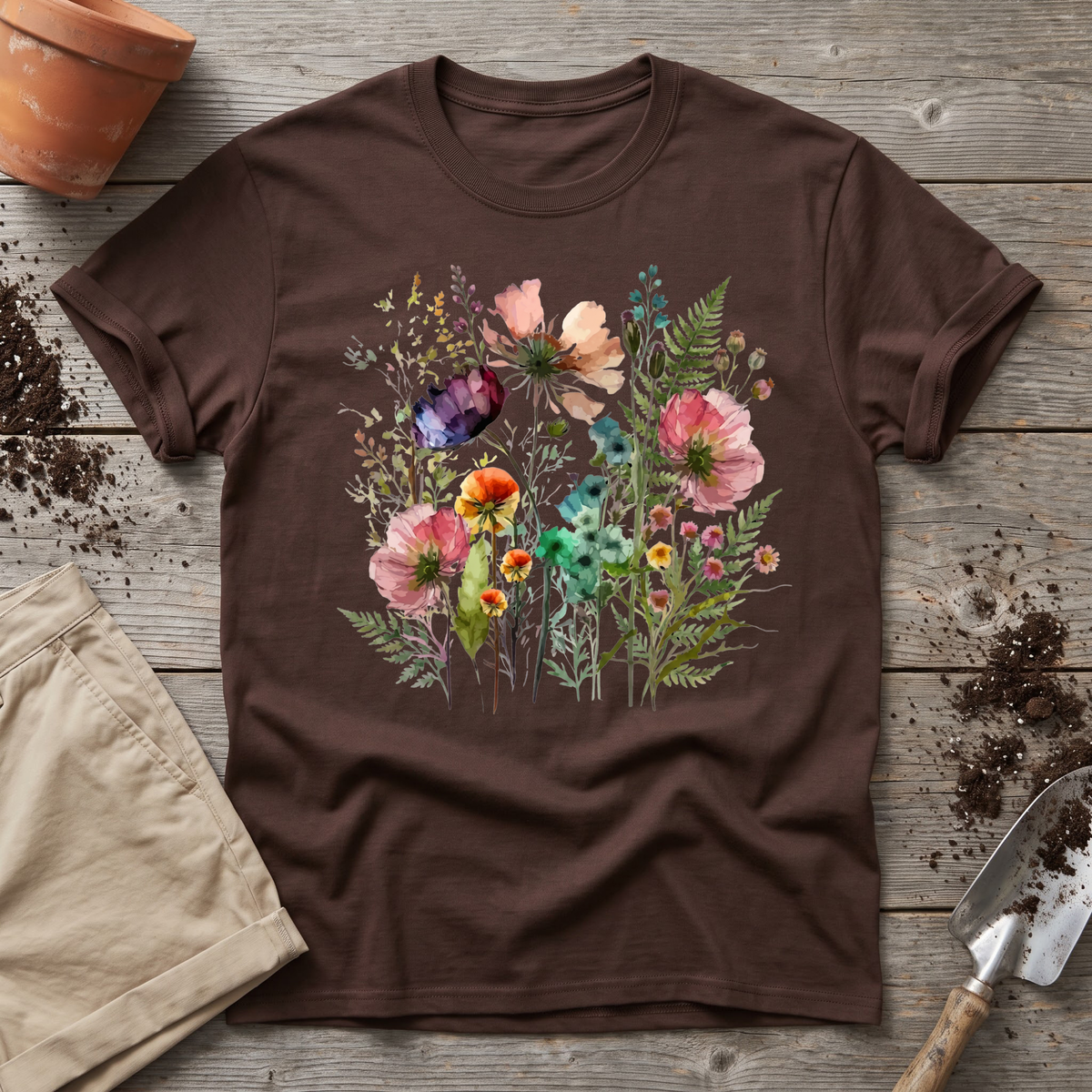 Watercolor Wildflowers T-Shirt