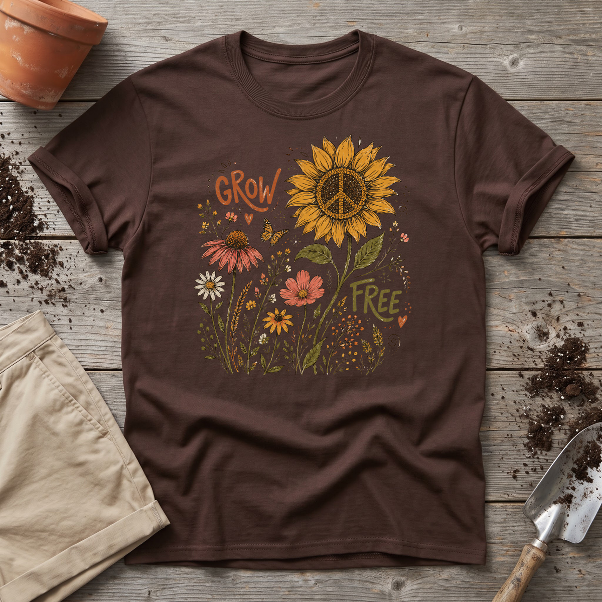 Grow Free Wildflowers T-Shirt