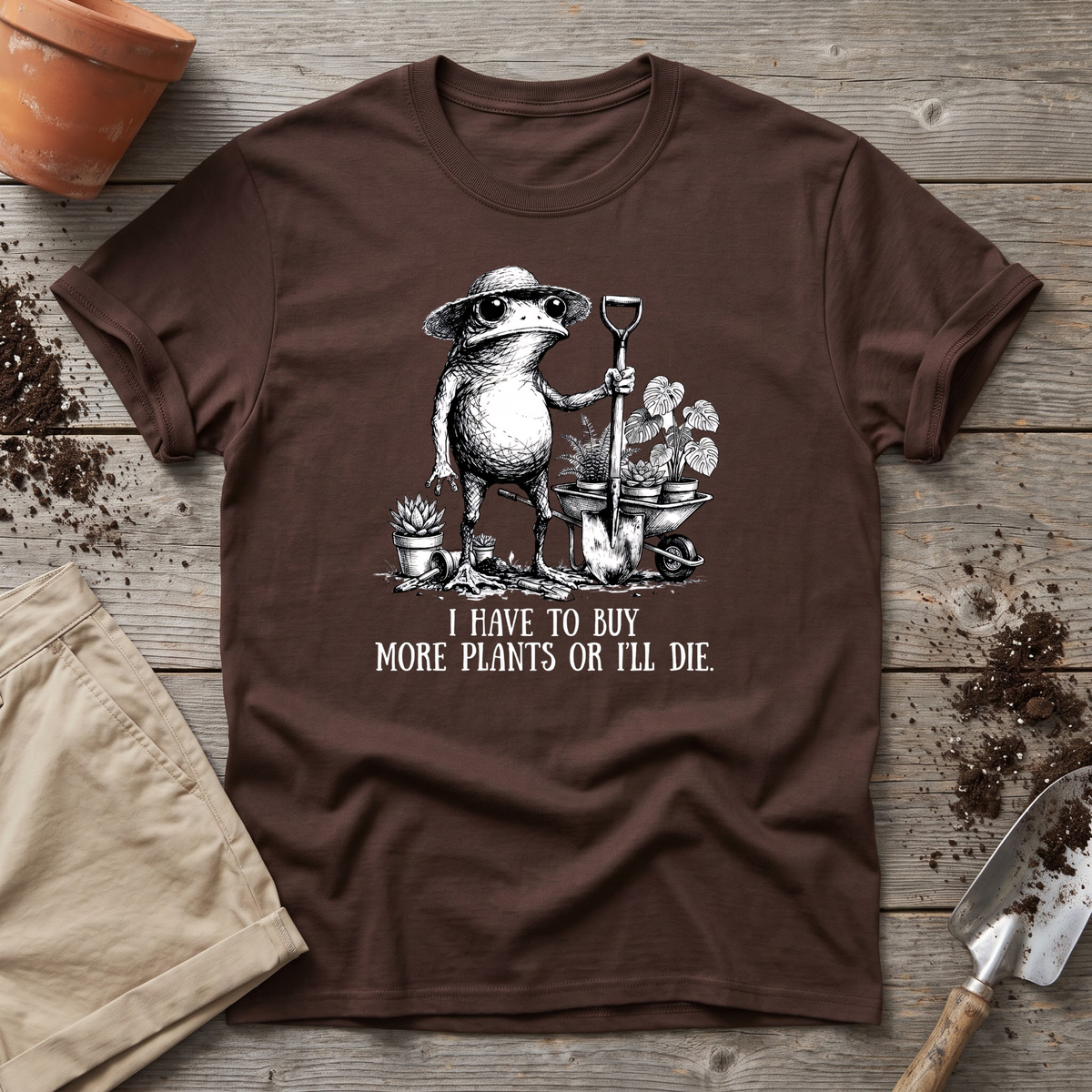 Funny Frog Plant Lover T-Shirt