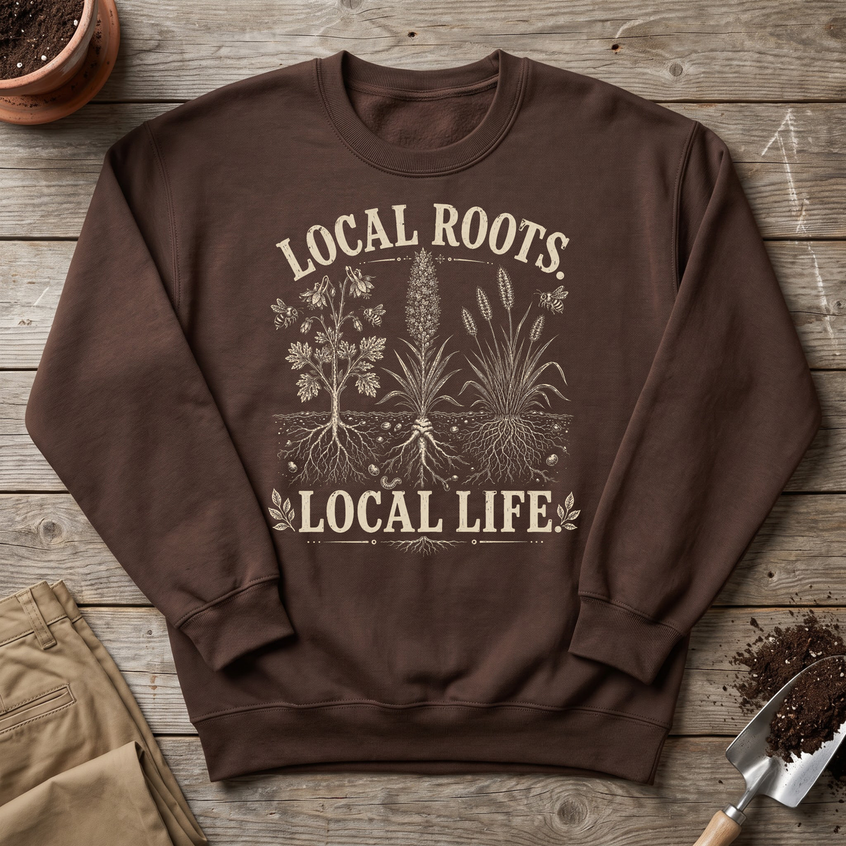 Local Roots Native Garden Sweatshirt