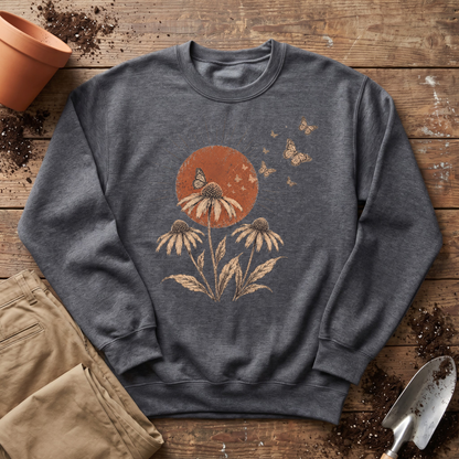 Coneflower Butterflies Sweatshirt