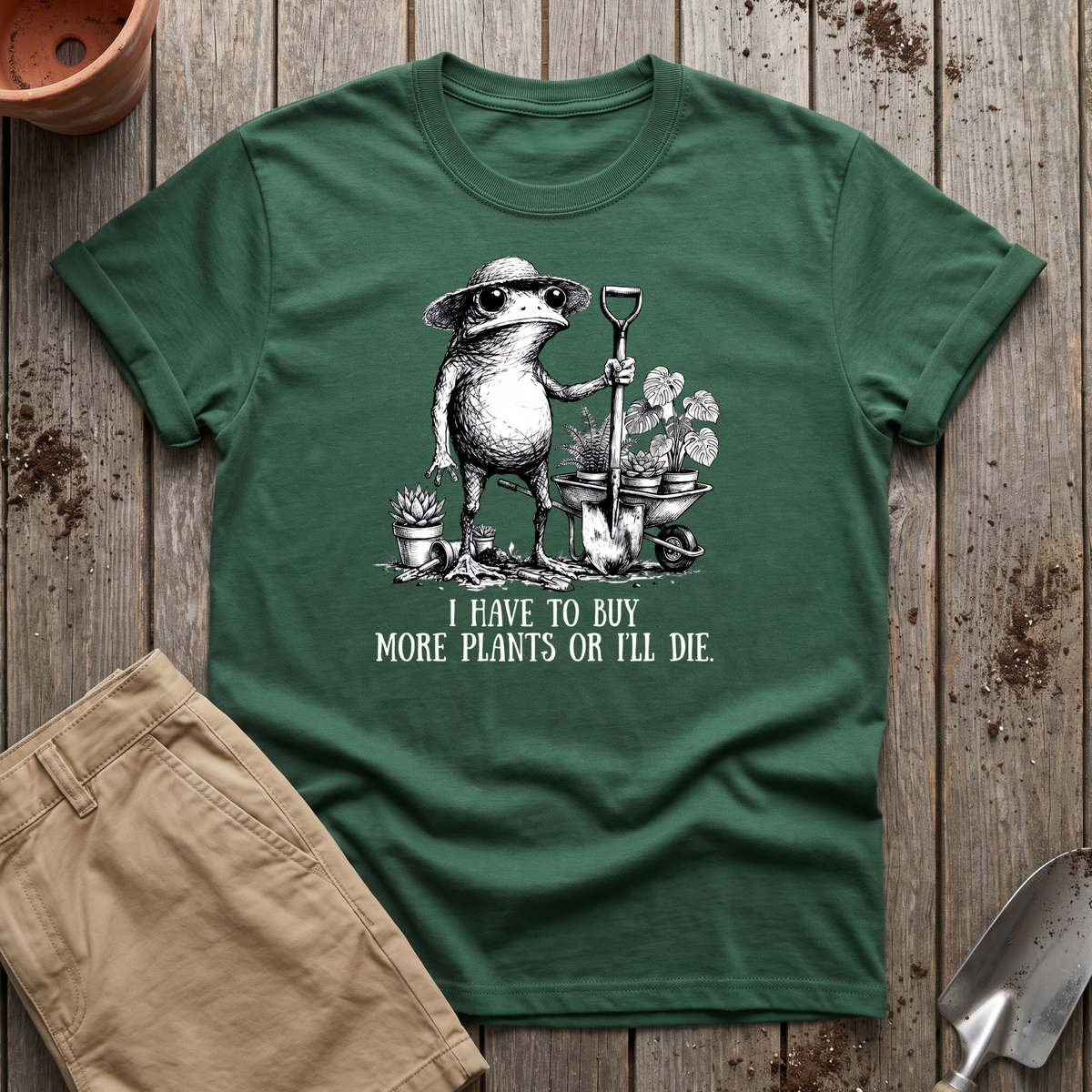 Funny Frog Plant Lover T-Shirt