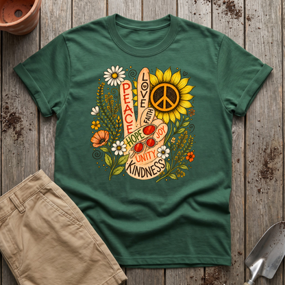 Flower Power Peace T-Shirt