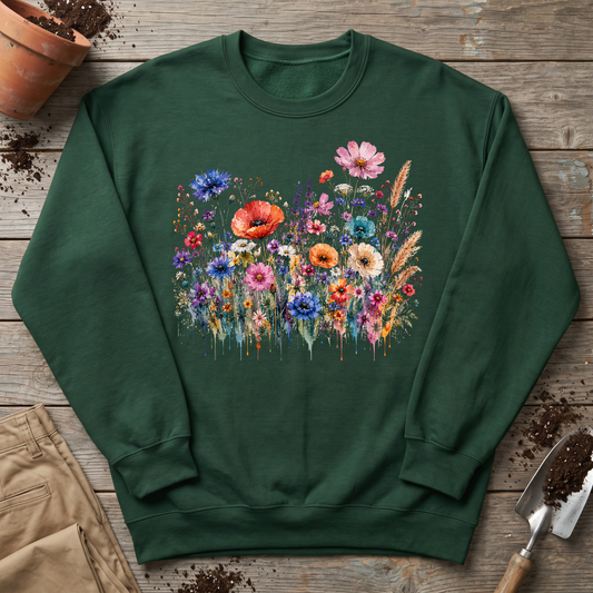 Watercolor Wildflowers Sweatshirt