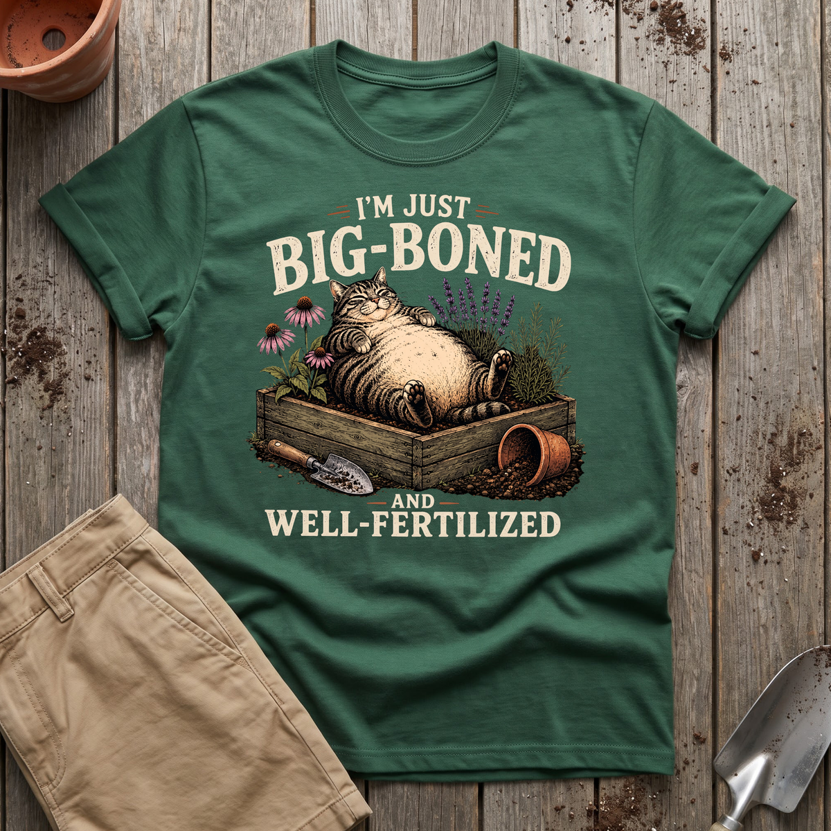 Well-Fertilized Garden Cat T-Shirt