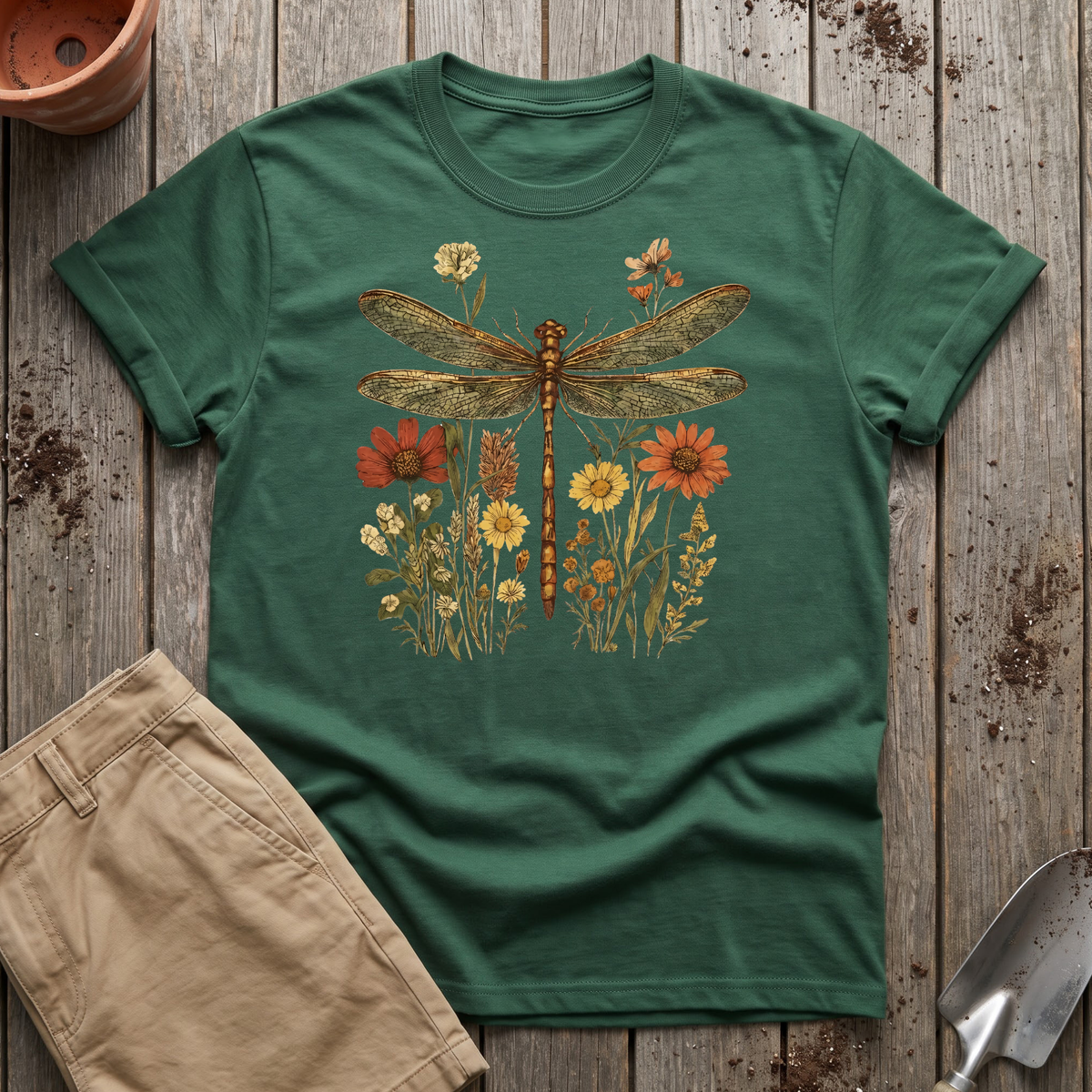 Dragonfly Wildflowers T‑Shirt
