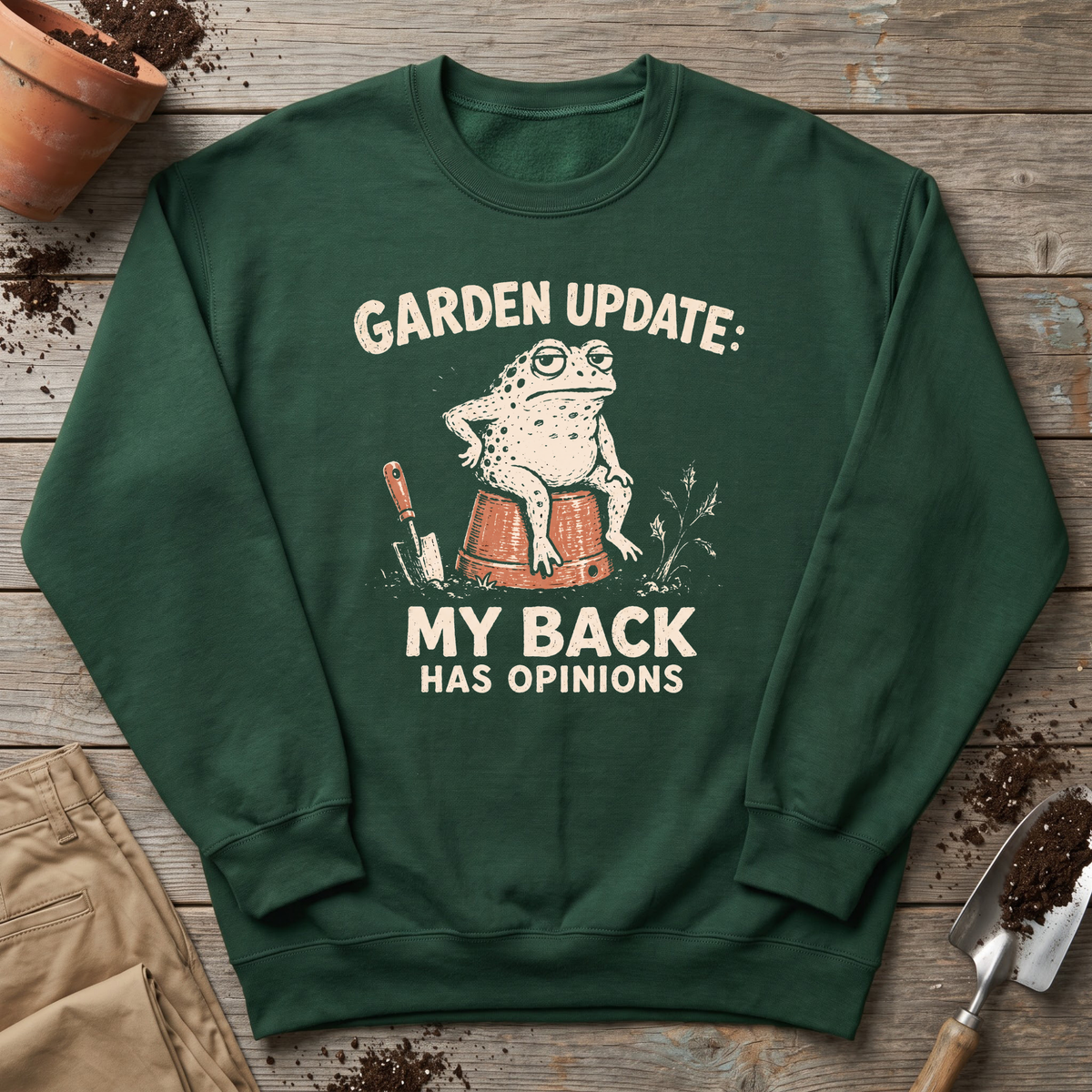 Gardening Back Pain Sweatshirt
