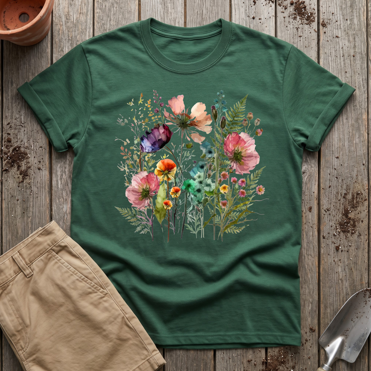 Watercolor Wildflowers T-Shirt