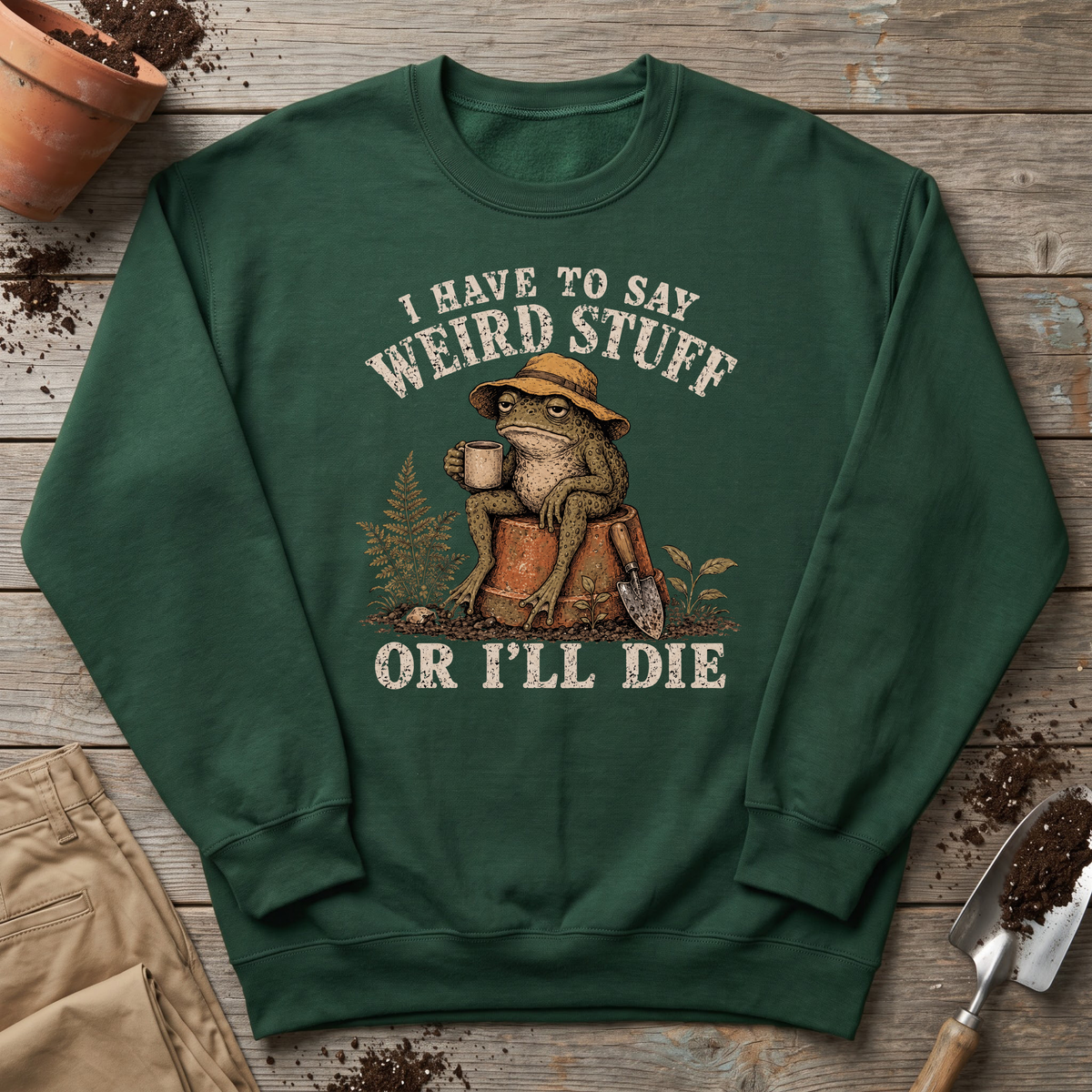 Weird Garden Toad Sweatshirt