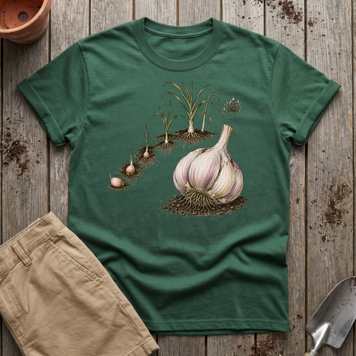 Garlic Growing Cycle T-Shirt