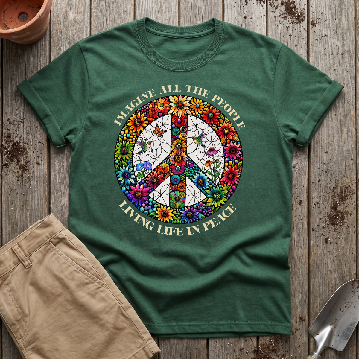 Groovy Peace Plant T-Shirt