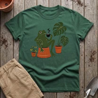 Plant Frog Coffee T-Shirt