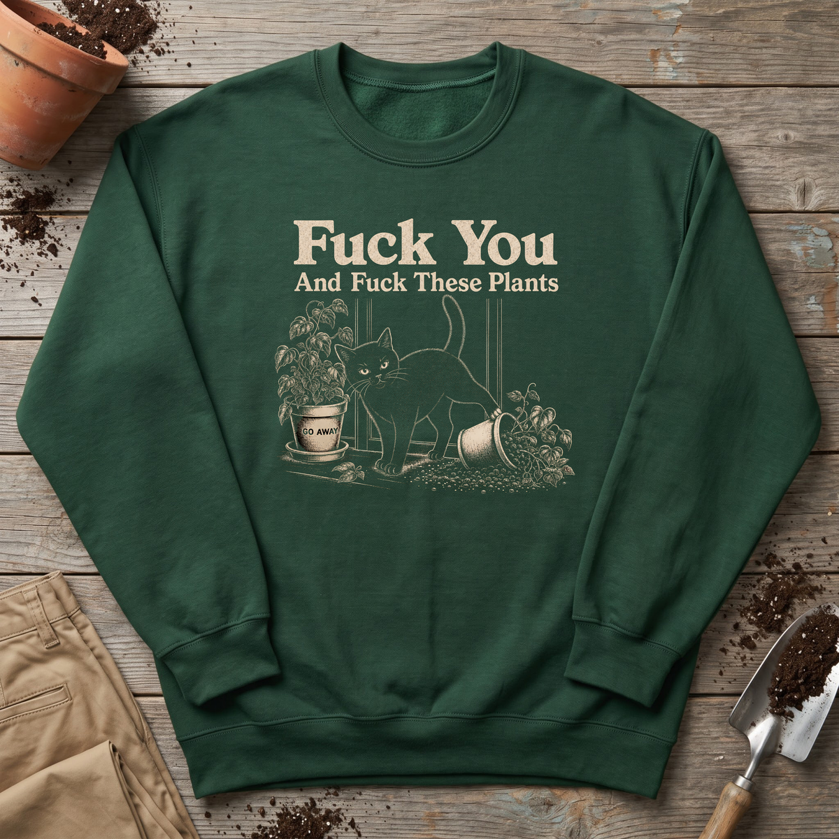 Cat vs Plants Sweatshirt