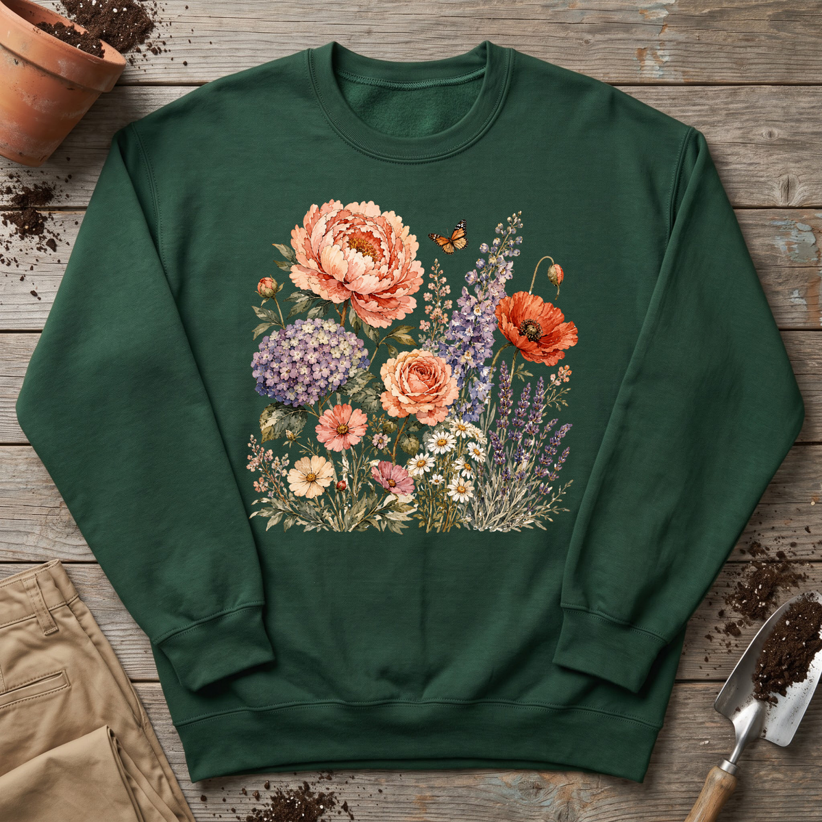 Vintage Garden Bouquet Sweatshirt