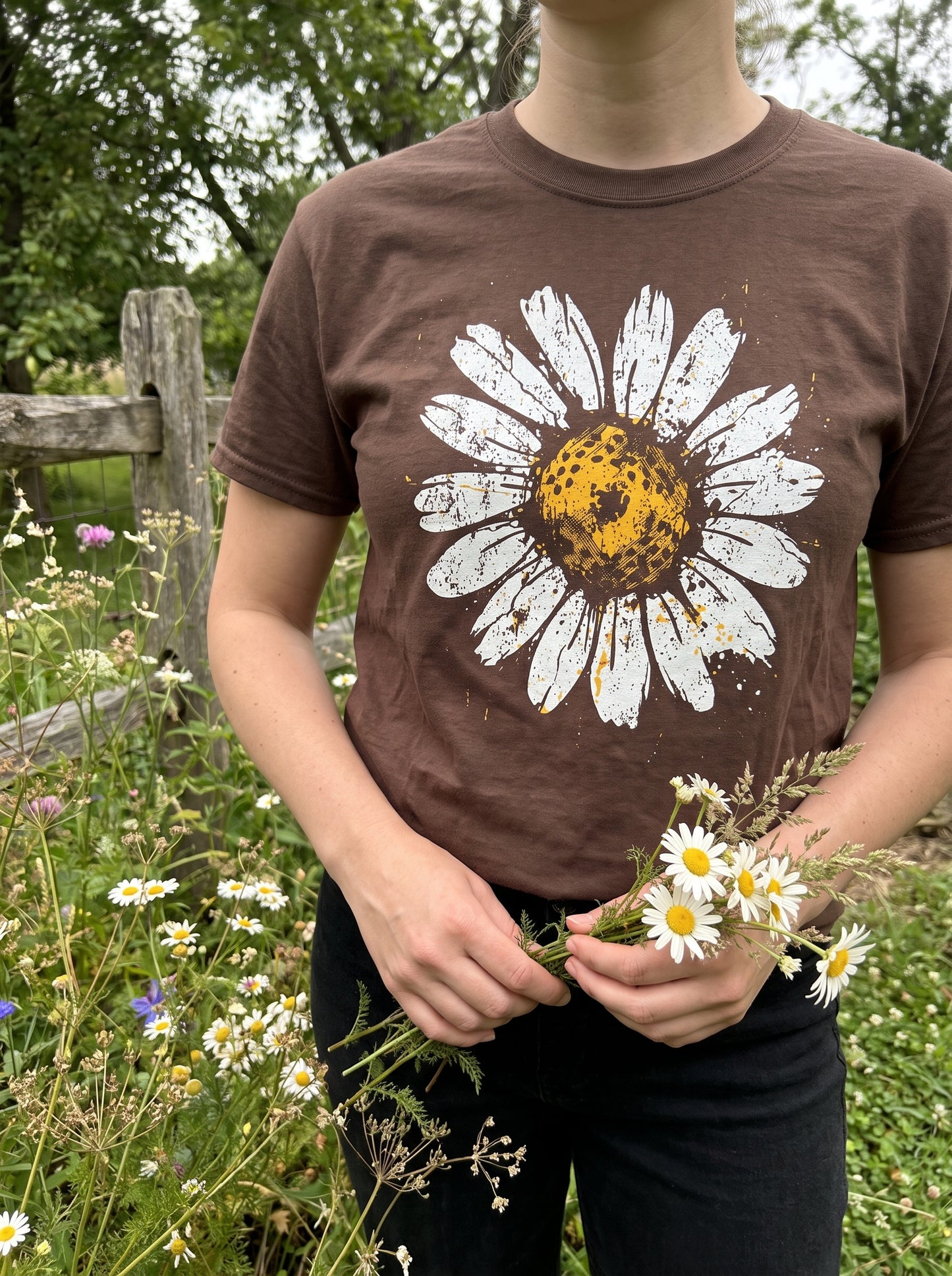Bold Daisy Ink Garden T-Shirt