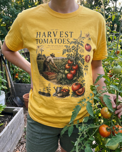 Harvest Tomatoes Vintage Garden T-Shirt