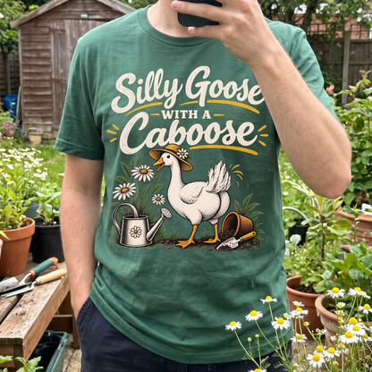 Silly Goose Caboose Garden T-Shirt