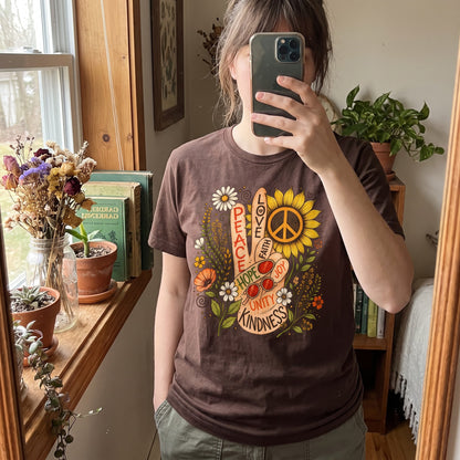 Flower Power Peace T-Shirt