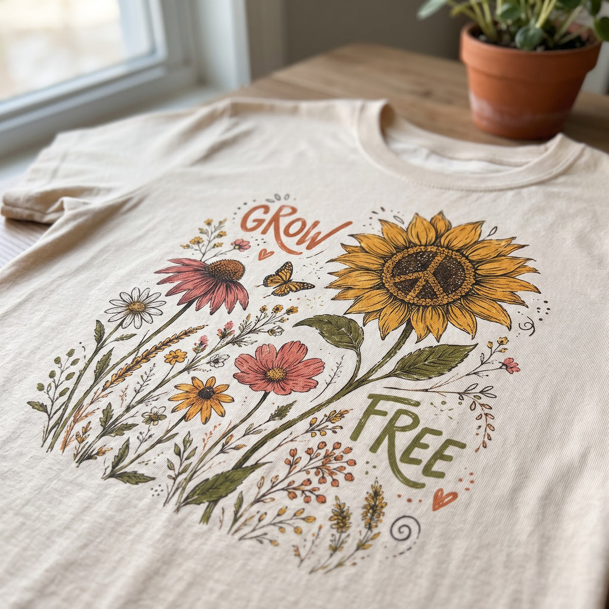Grow Free Wildflowers T-Shirt