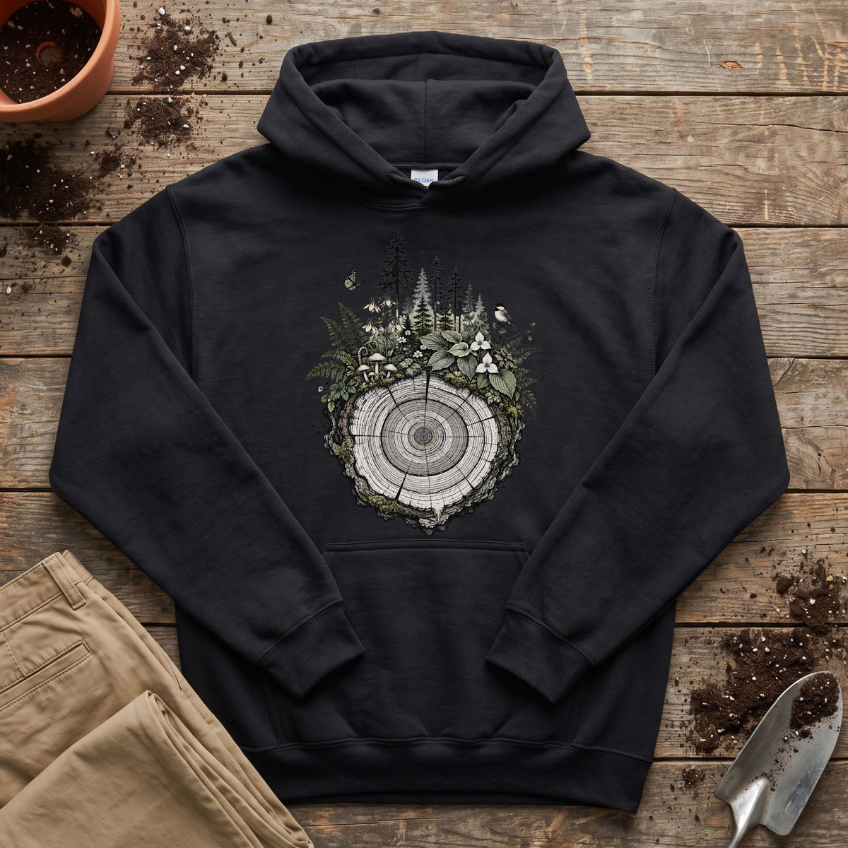 Forest Growth Rings Hoodie
