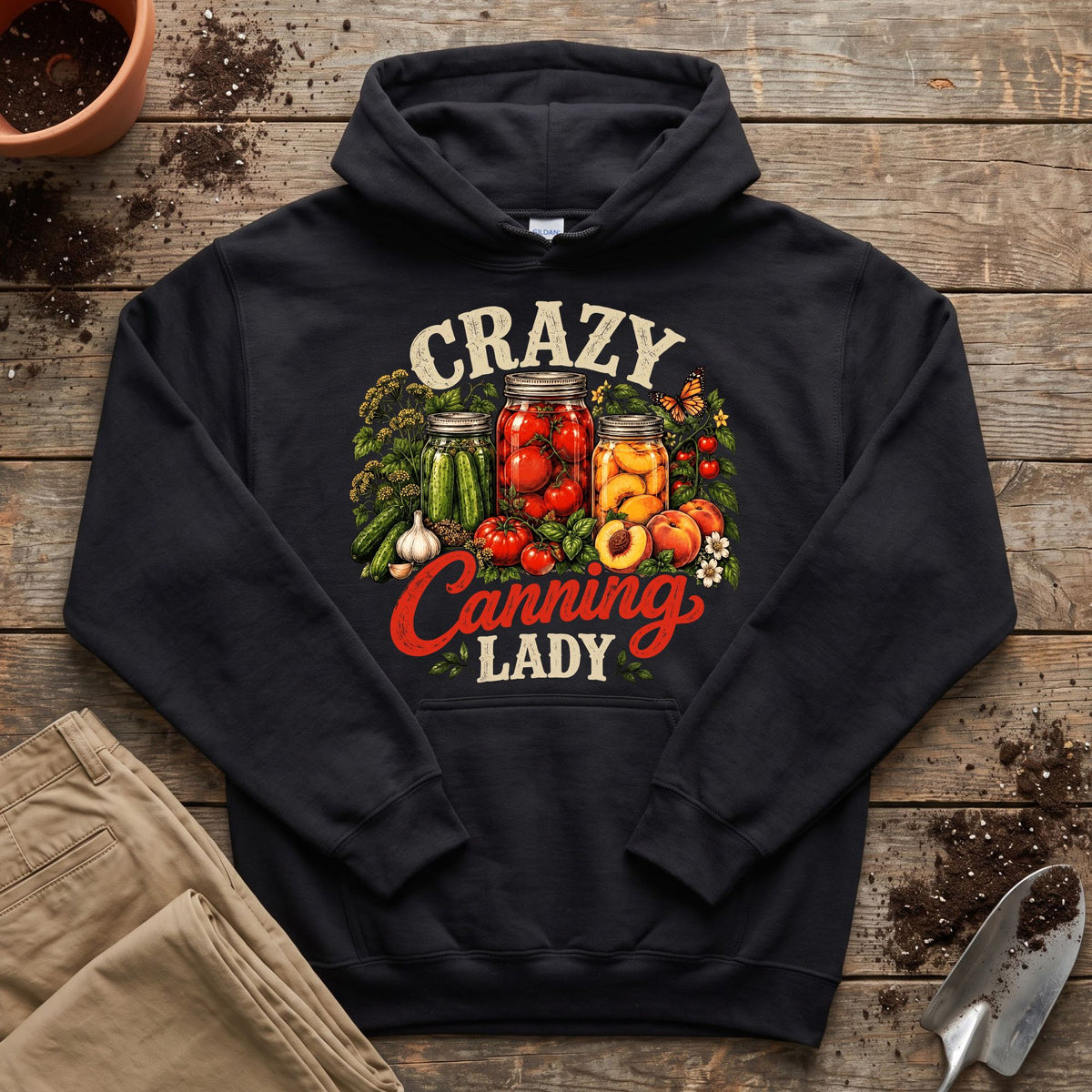 Crazy Canning Lady Hoodie
