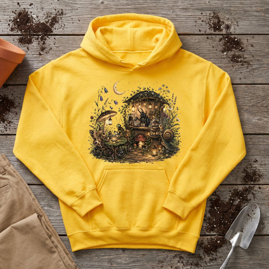 Moonlit Garden Café Hoodie