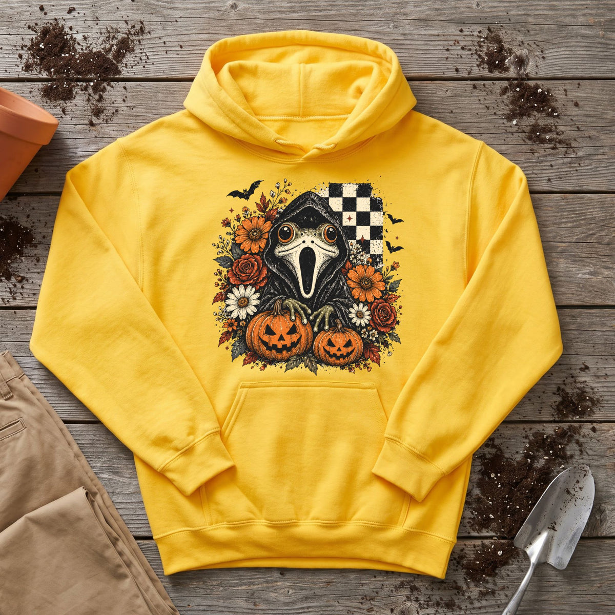 Spooky Frog Patch Hoodie