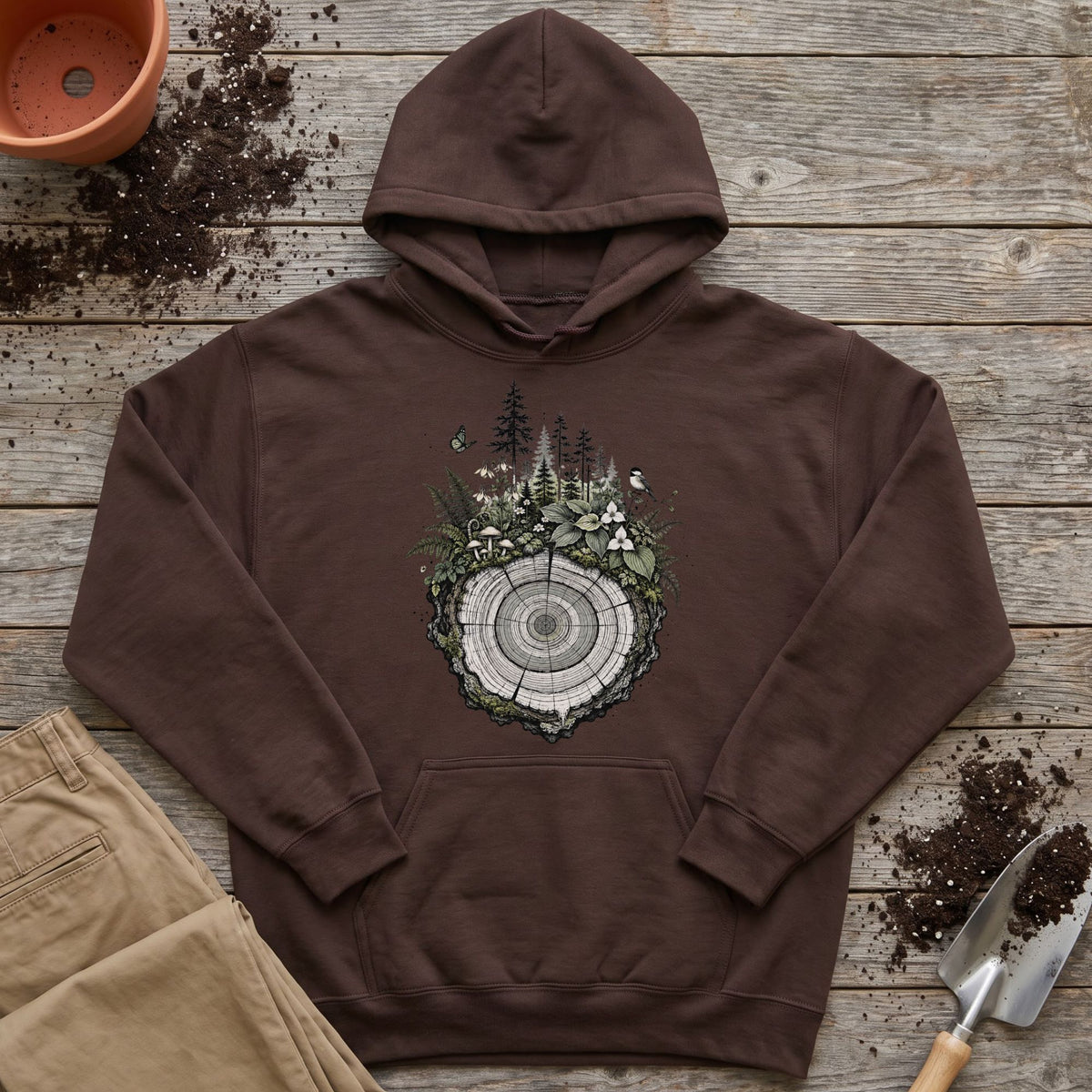 Forest Growth Rings Hoodie