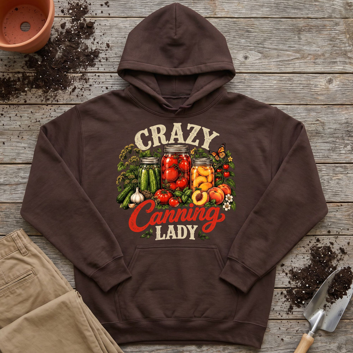 Crazy Canning Lady Hoodie