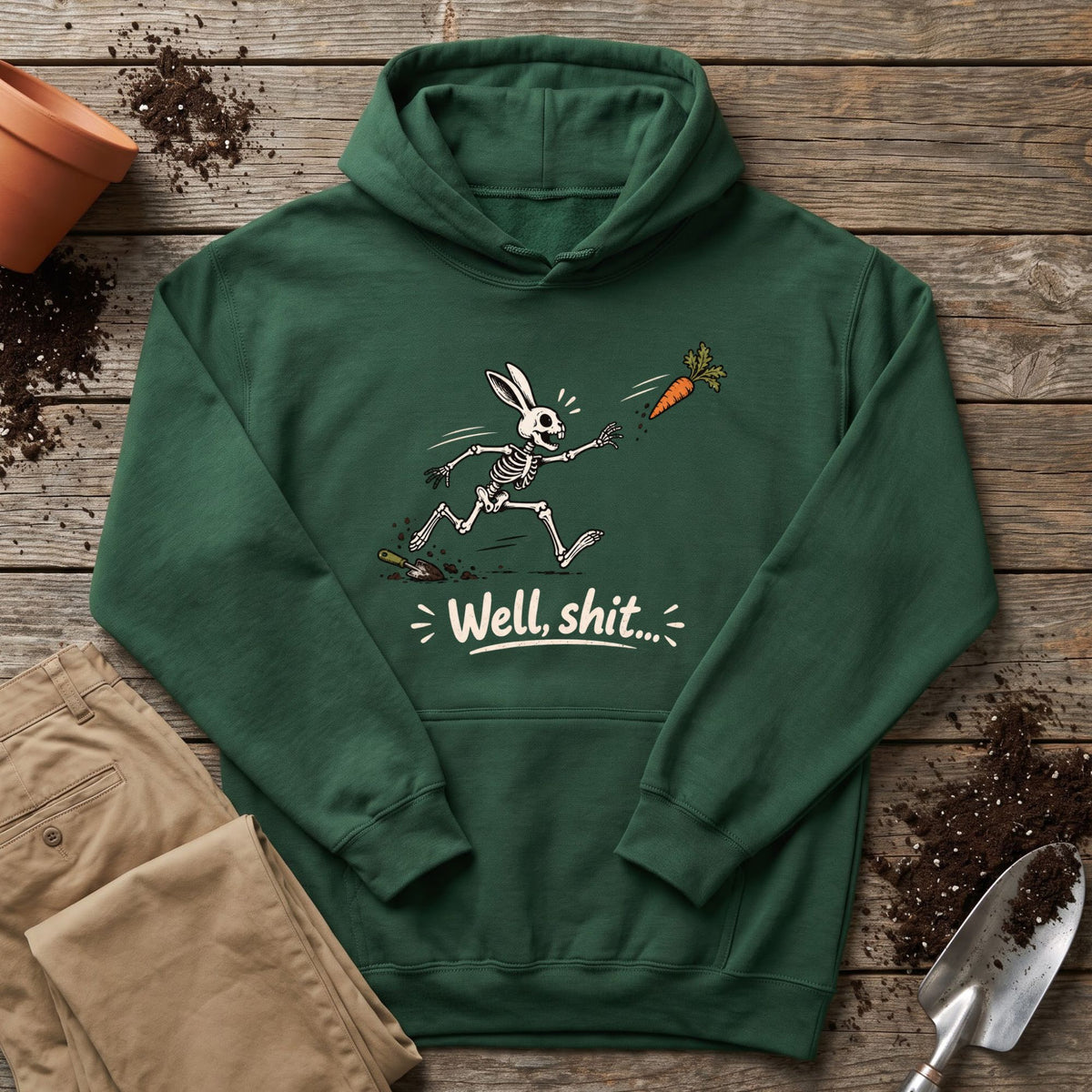 Well Shit Bunny Hoodie