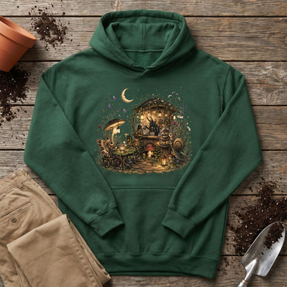 Moonlit Garden Café Hoodie