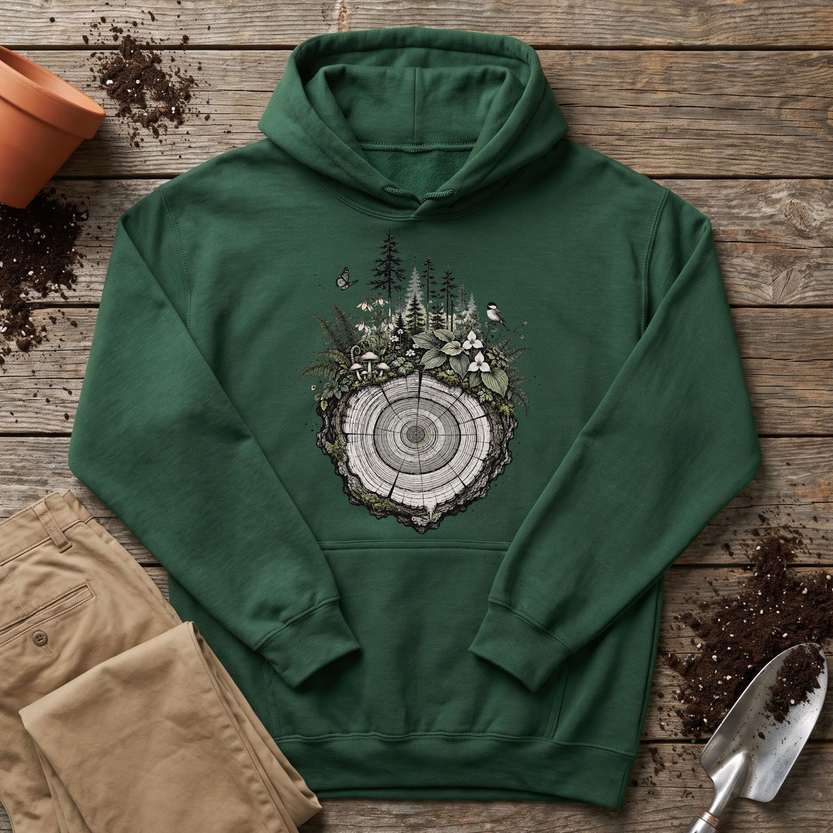 Forest Growth Rings Hoodie