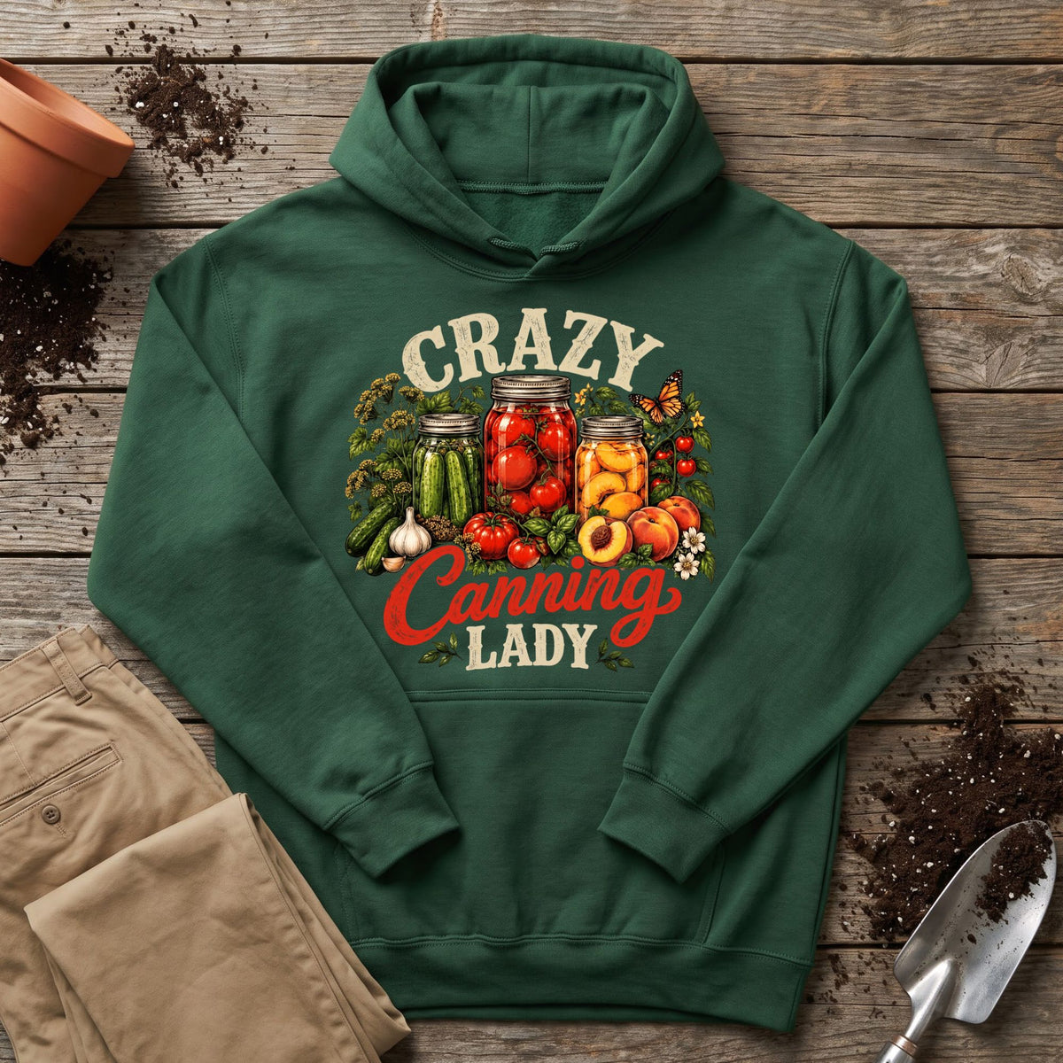 Crazy Canning Lady Hoodie