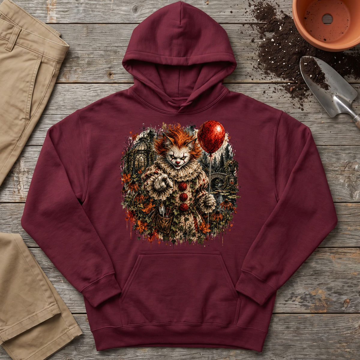 Nightmare Garden Cat Hoodie