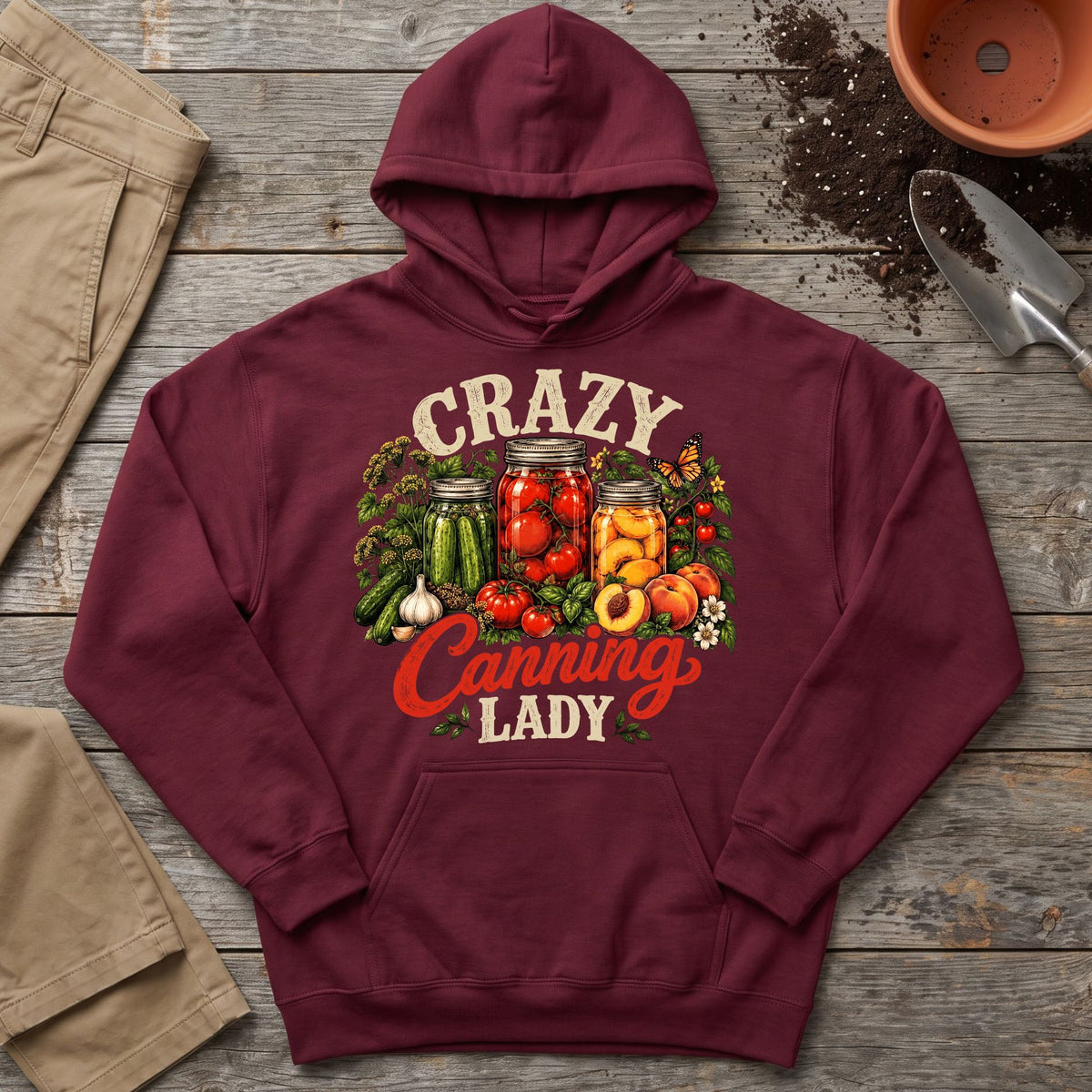 Crazy Canning Lady Hoodie