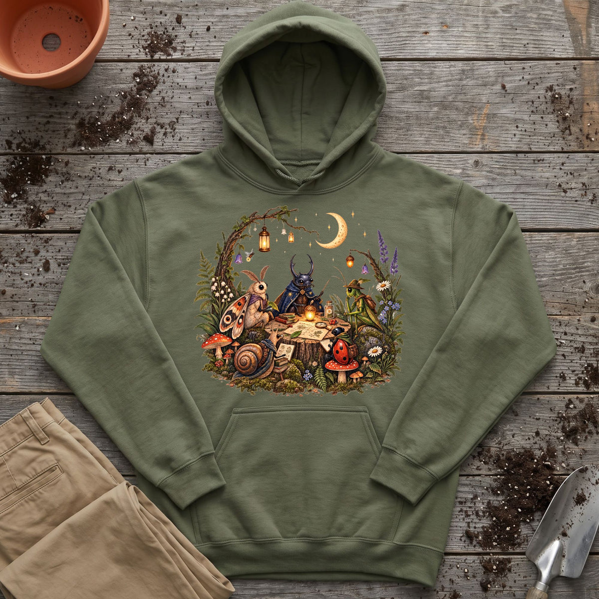 Moonlit Bug Council Hoodie