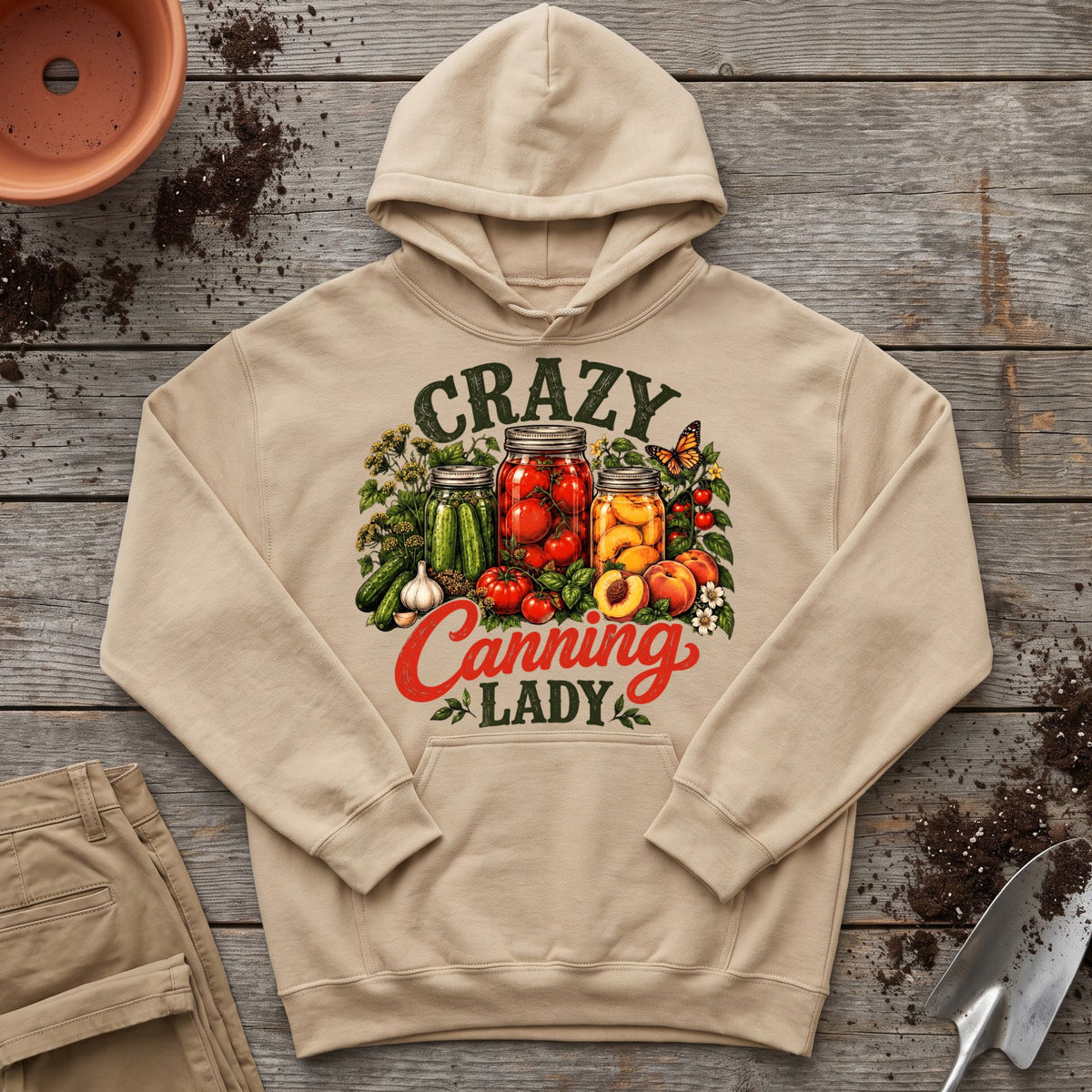 Crazy Canning Lady Hoodie