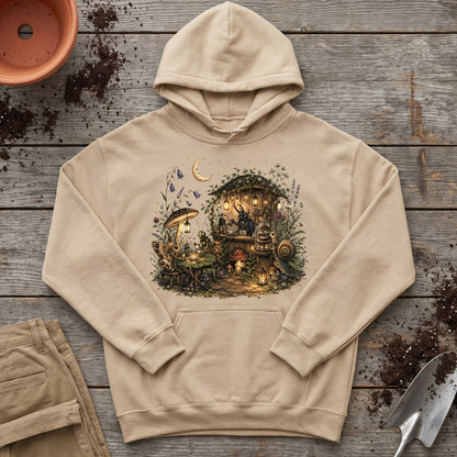Moonlit Garden Café Hoodie