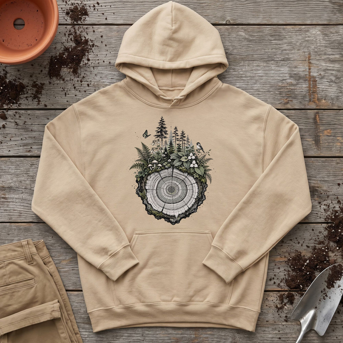 Forest Growth Rings Hoodie