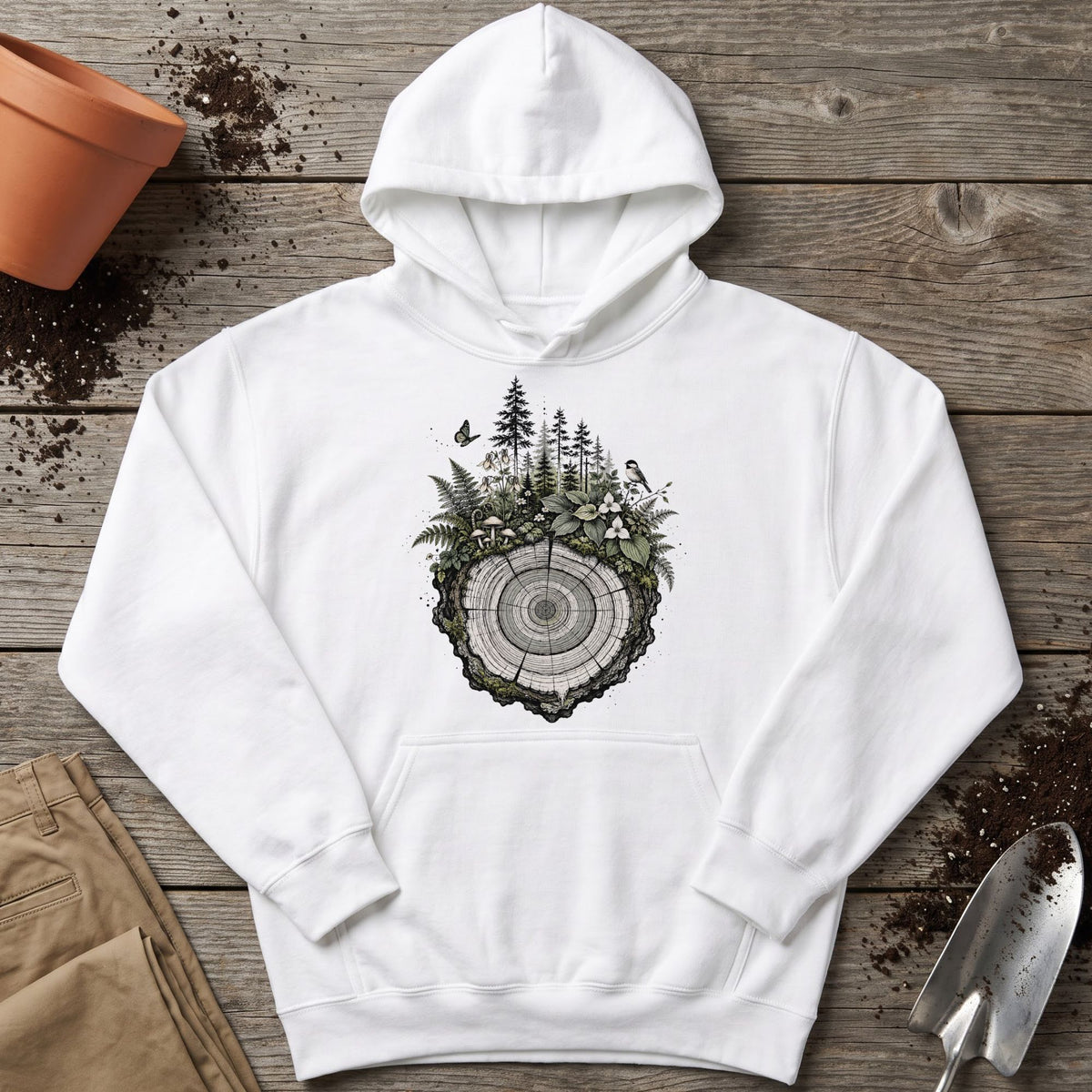 Forest Growth Rings Hoodie