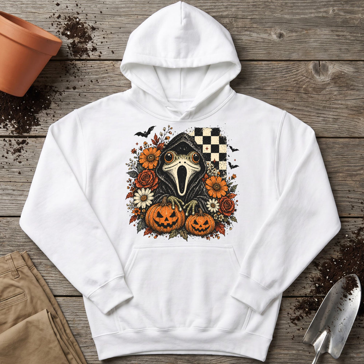 Spooky Frog Patch Hoodie