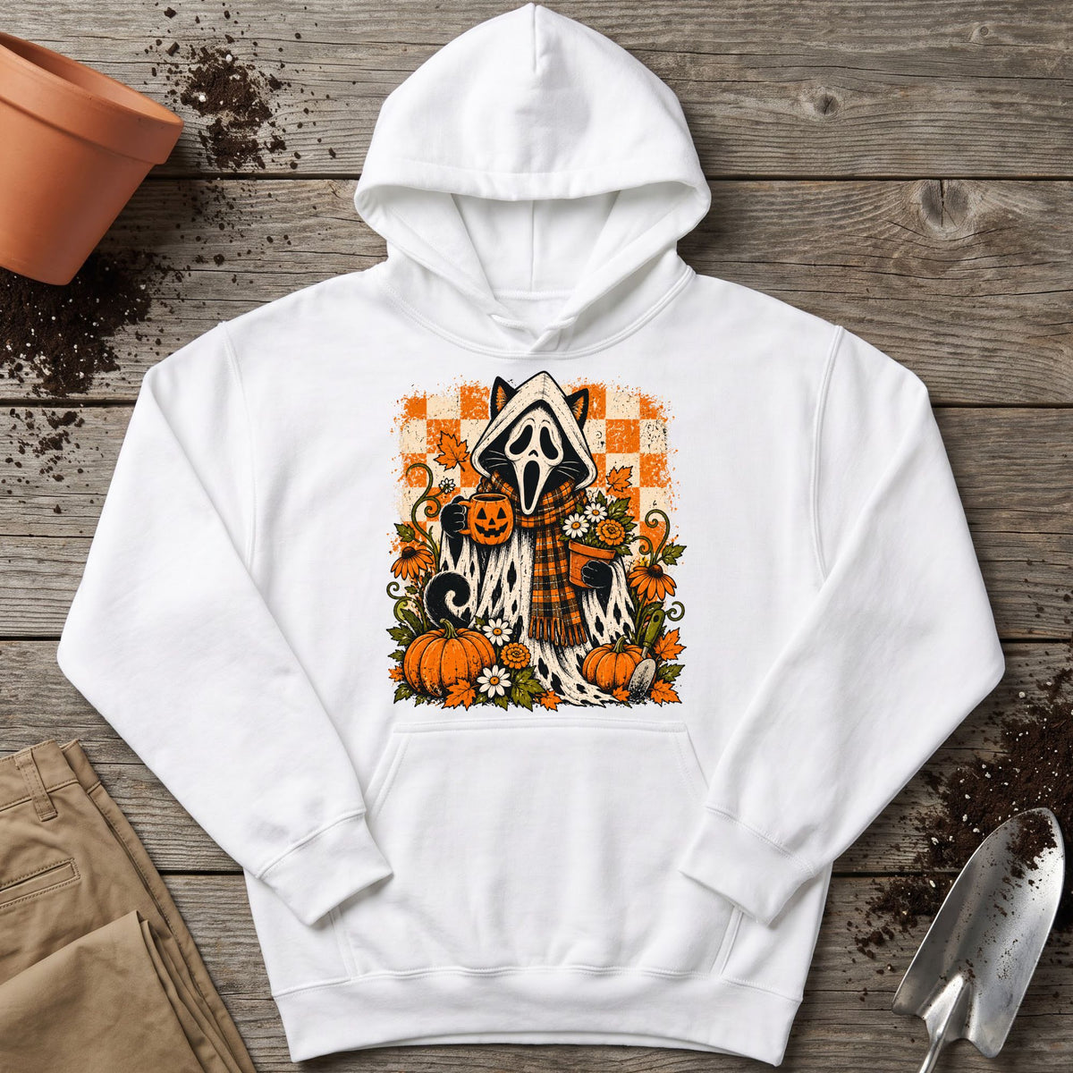 Spooky Garden Cat Hoodie