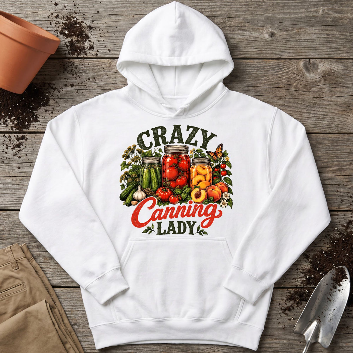 Crazy Canning Lady Hoodie
