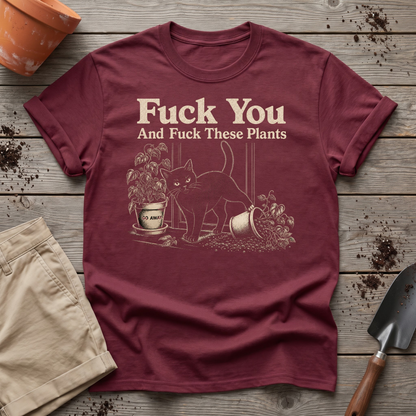 Cat vs Plants T-Shirt