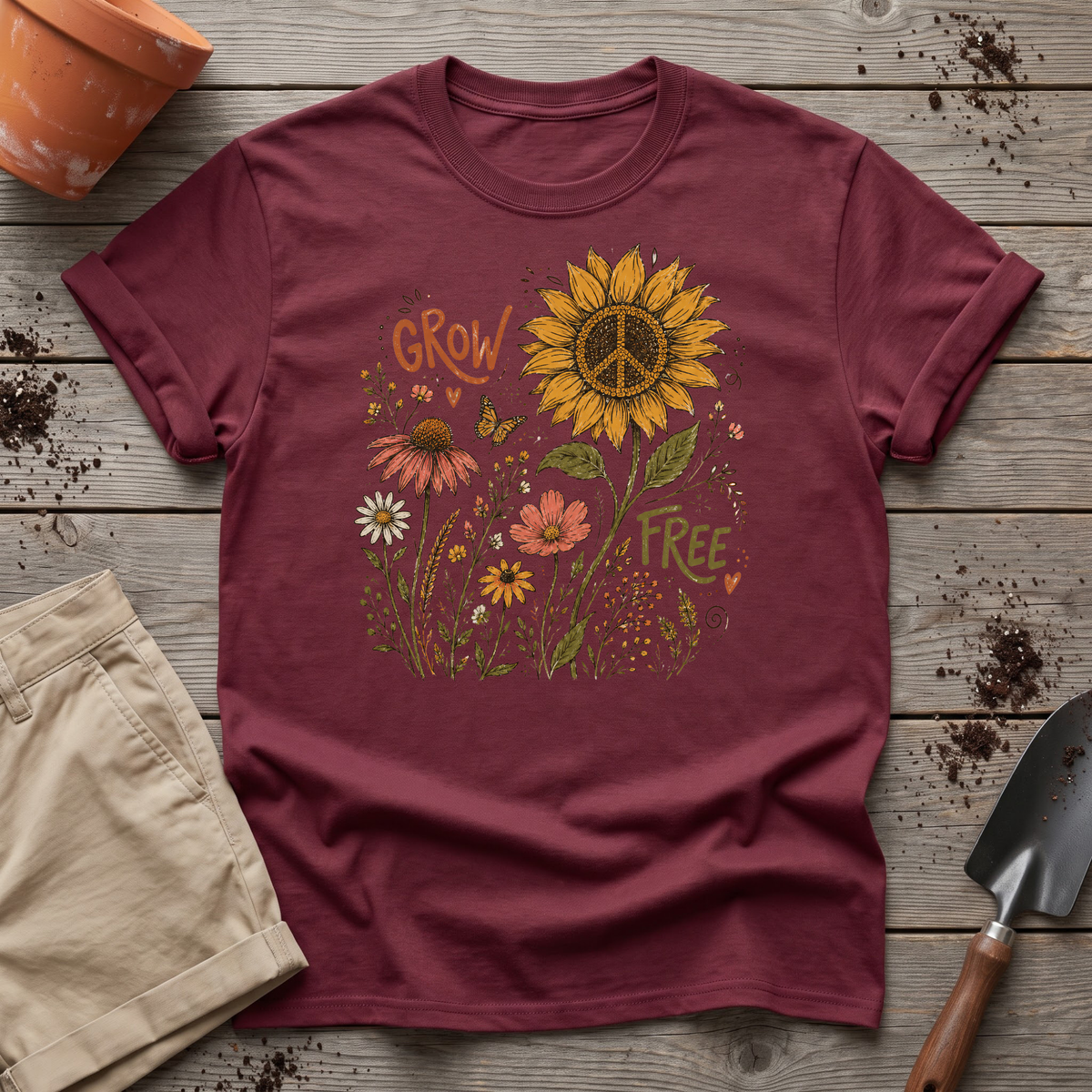 Grow Free Wildflowers T-Shirt