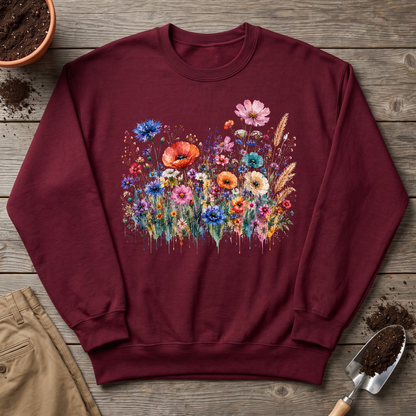 Watercolor Wildflowers Sweatshirt