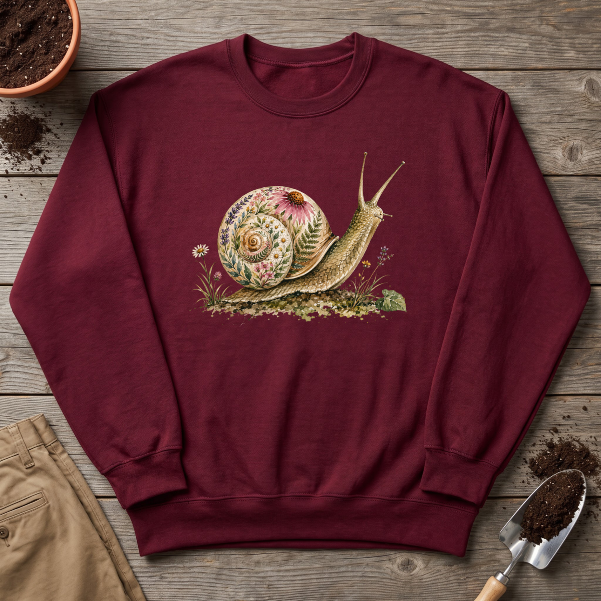 Botanical Garden Snail Sweatshirt