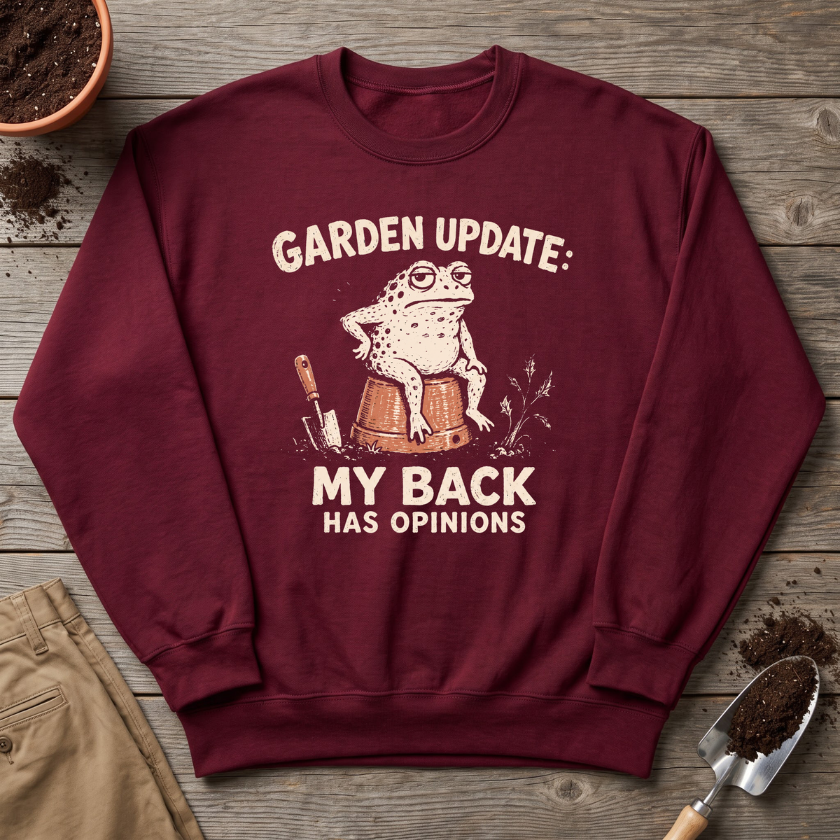 Gardening Back Pain Sweatshirt
