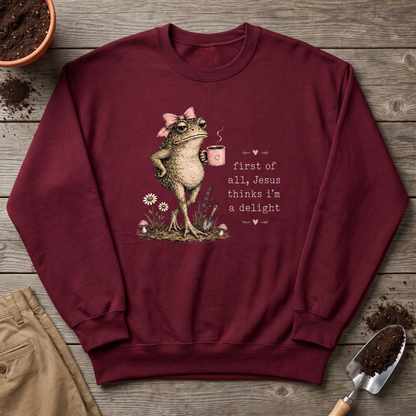 Jesus Thinks I’m a Delight Sweatshirt