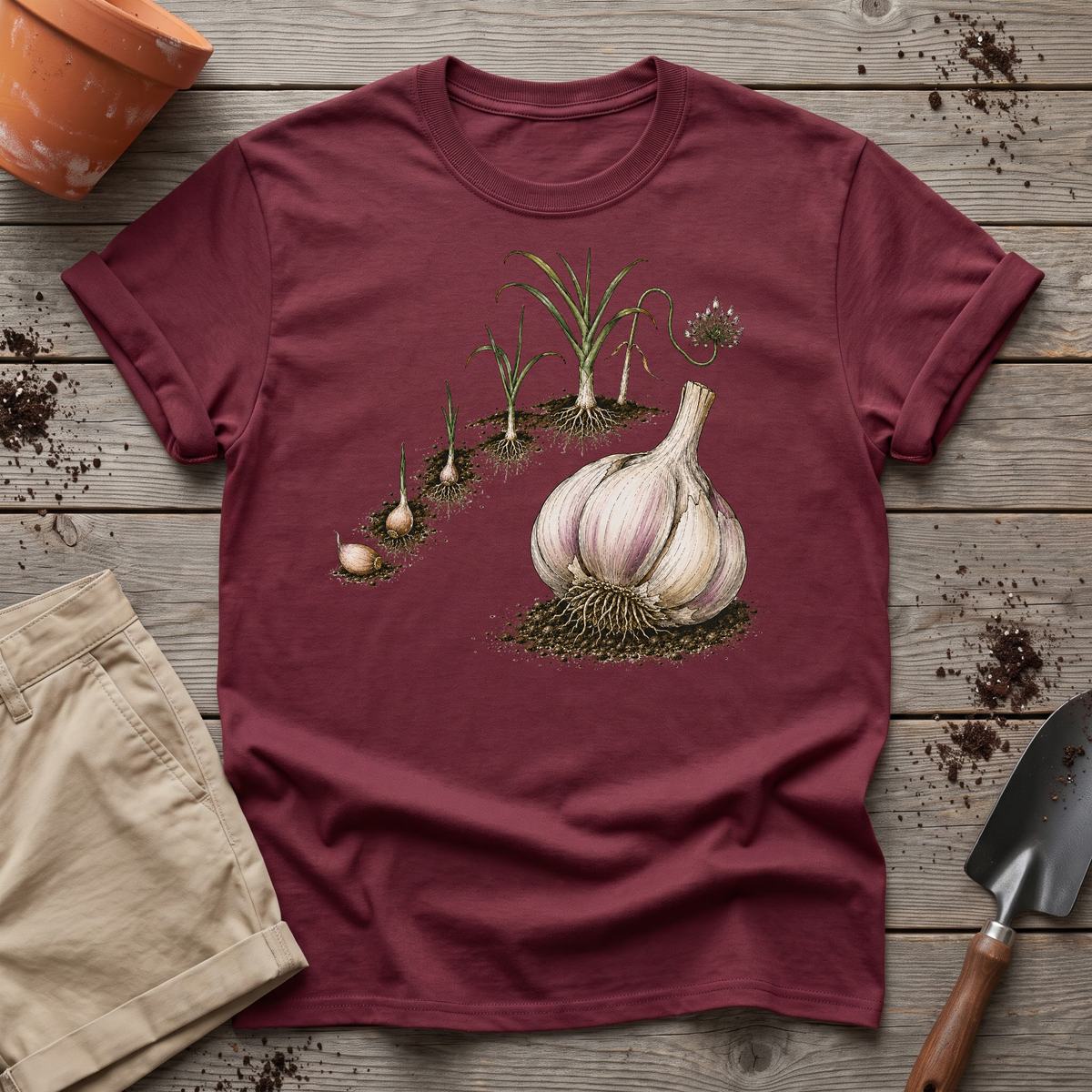 Garlic Growing Cycle T-Shirt